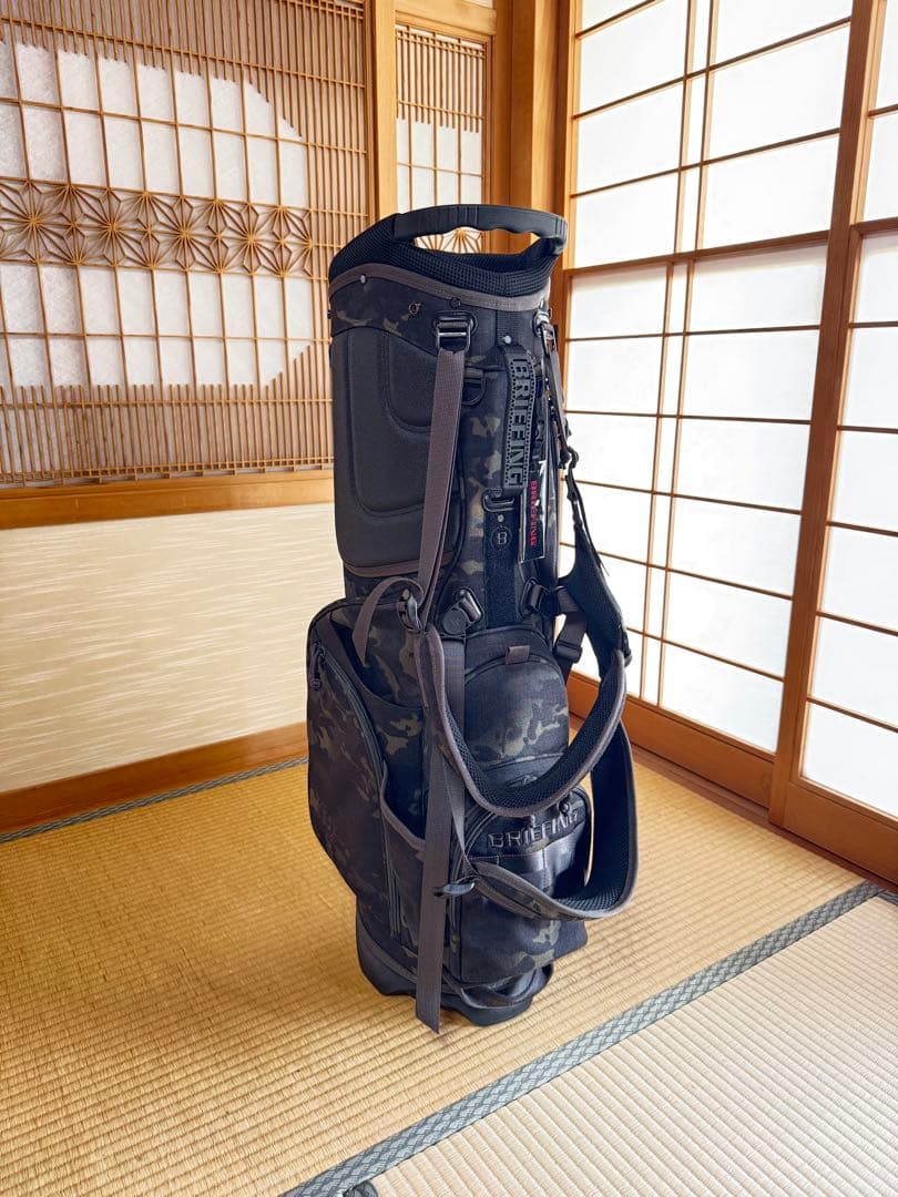 まさ【超美品】BRIEFING カモフラージュ キャディバッグ