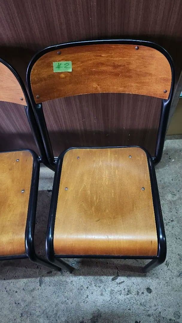 関家具　クラッシュゲート　スタッキング　4脚セット　ヴィンテージ加工　#2