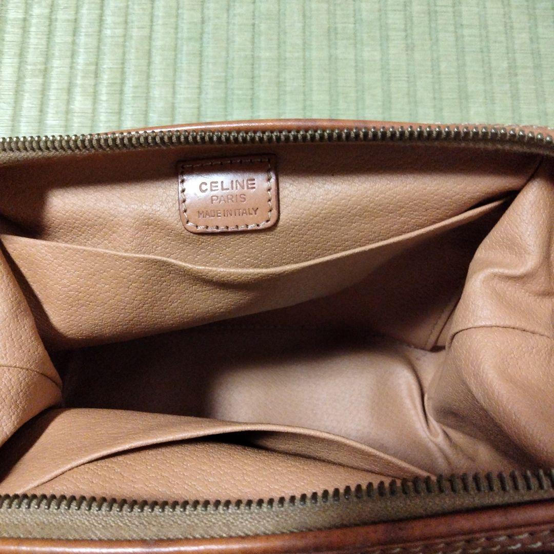 CELINE ブラウンレザーポーチ モノグラム | 激安通販のイーサプライ