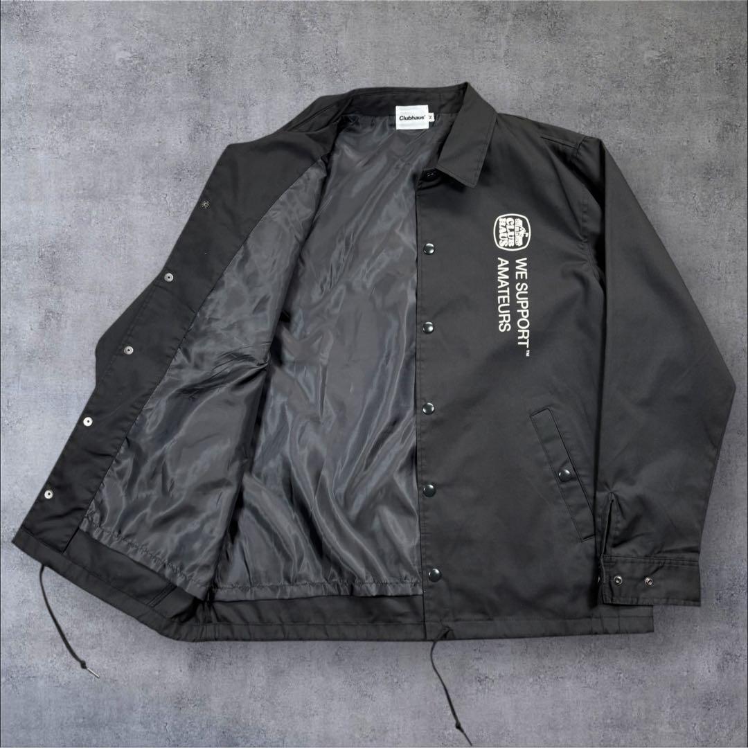 美品 Clubhaus×FIVETREES ゴルフ コーチジャケット 黒 M