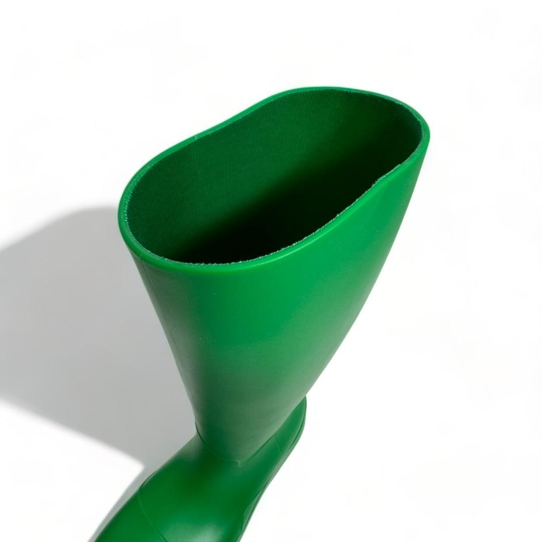 ❣️新品 ボッテガ❣️ パドル グラス グリーン ロング レインブーツ 24cm