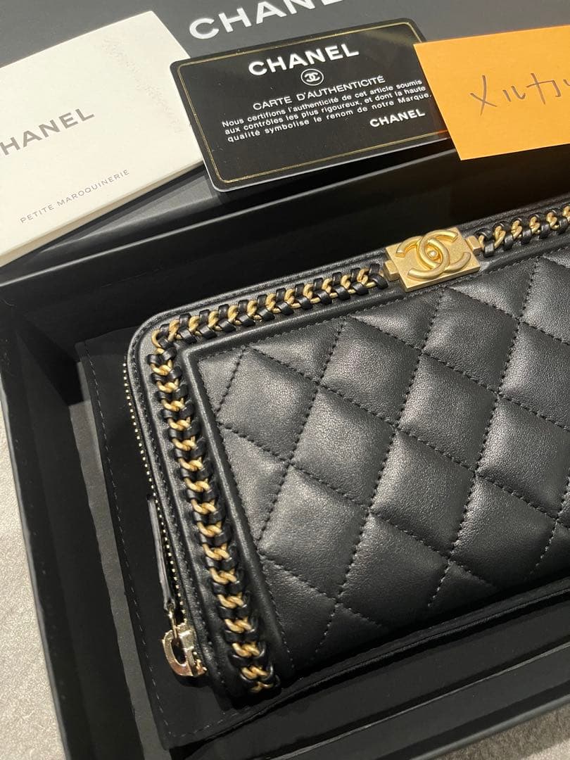 きょう様専用 即購入不可 シャネル 長財布 ボーイ チェーン ファスナー