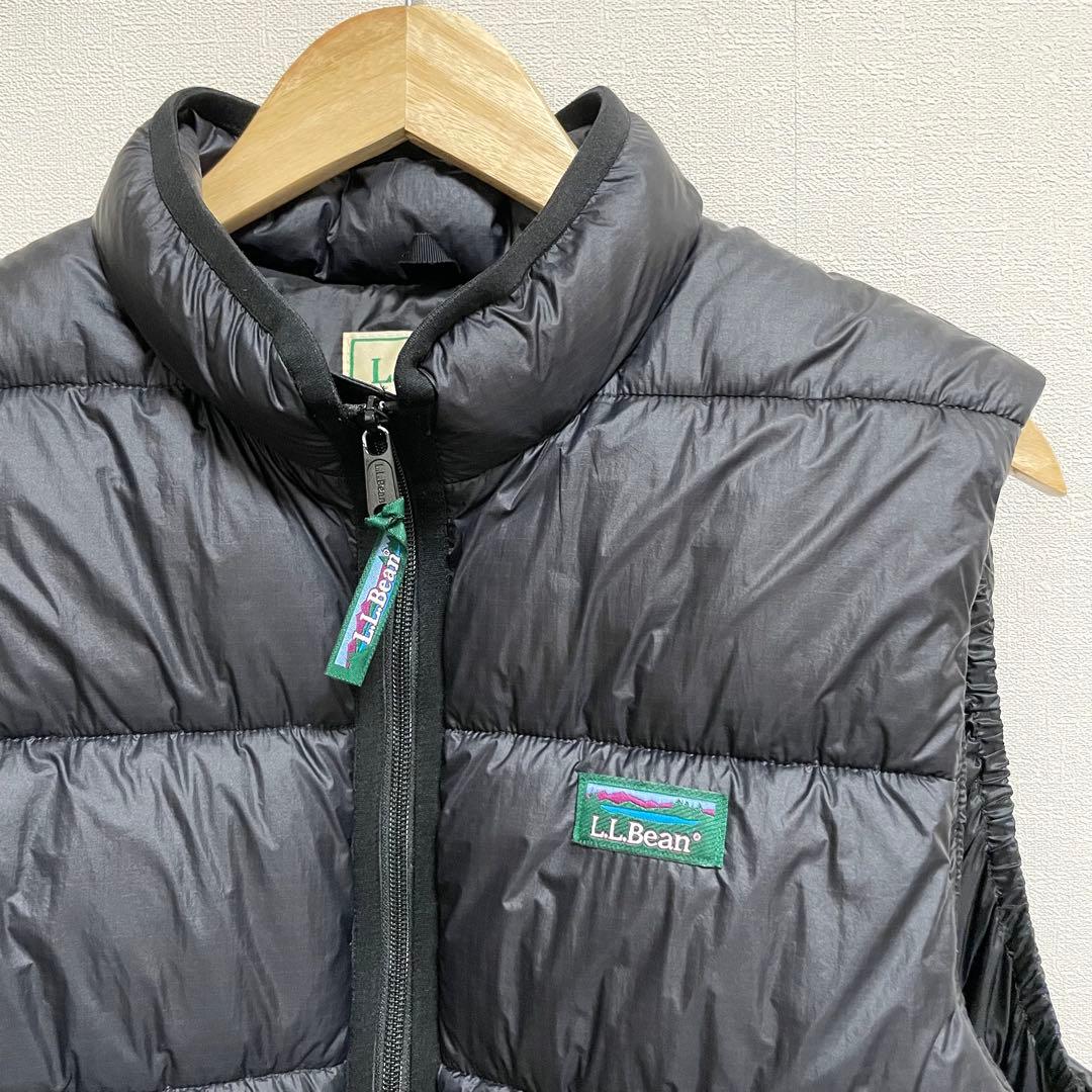 【美品】L.L.Bean ブラック ダウンベスト　Regmedium 即日発送