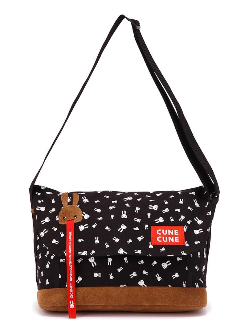 CUNE　キューン　帆布メッセンジャーバック　うさぎいっぱい