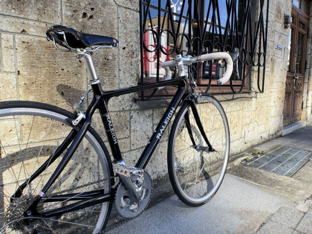 【貴重】 RALEIGH フルカーボン CARLTON ロードCRE 廃盤モデル