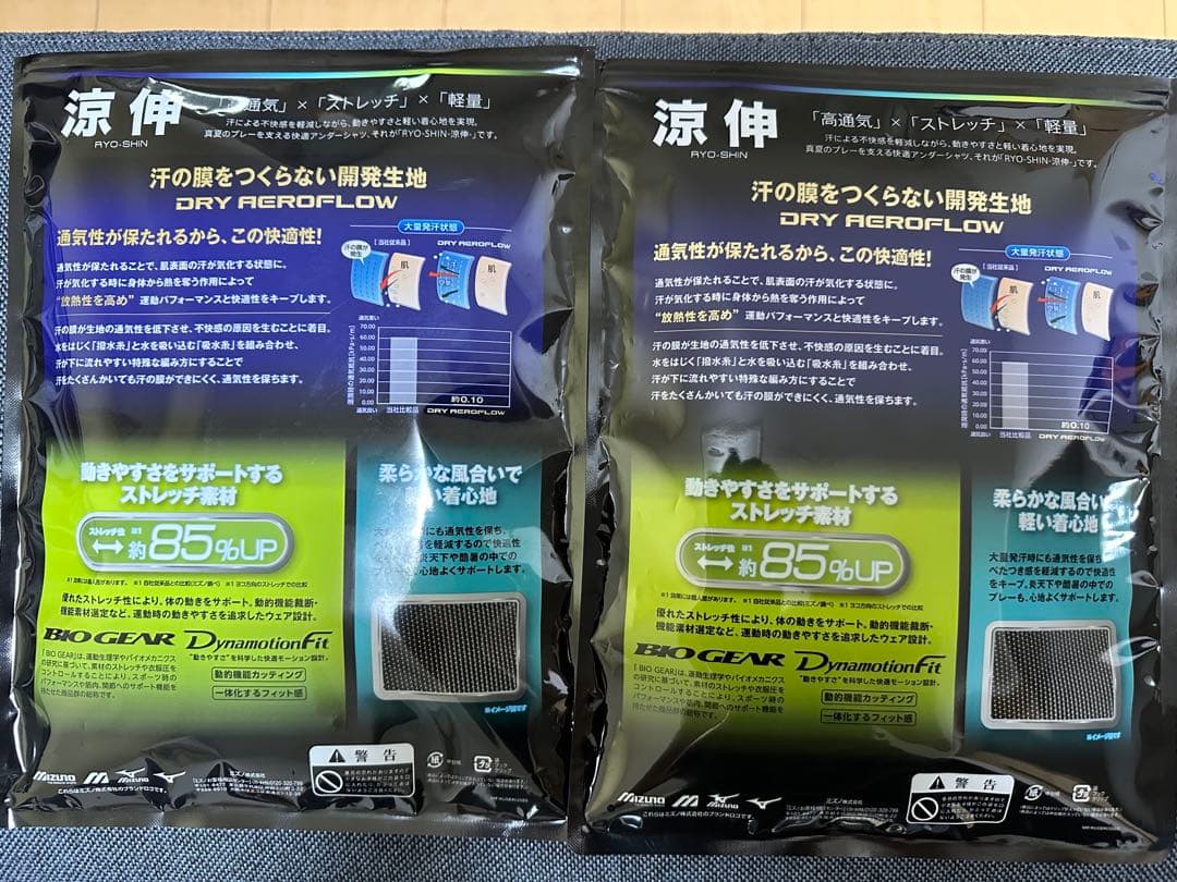 ミズノプロ KUGEKI アンダーシャツ XO 2枚セット