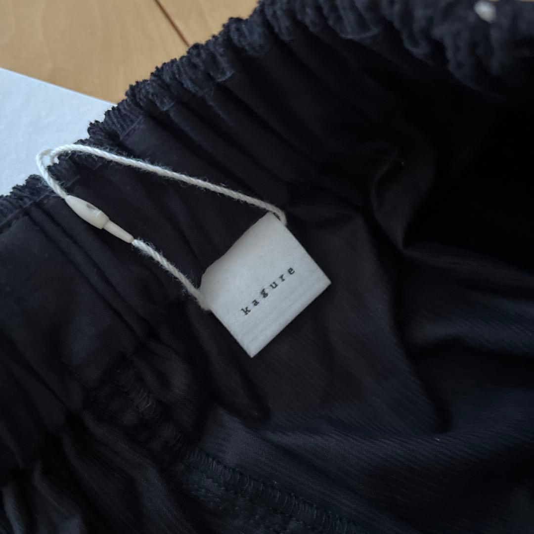 【新品タグ付】　かぐれ　ドットコーデュロイワイドパンツ