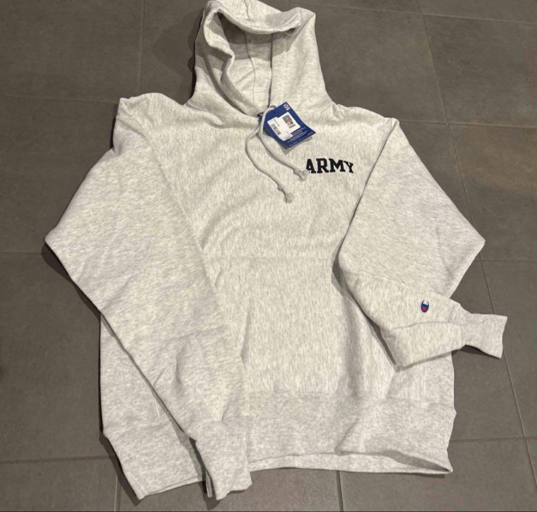 日本未発売 L ARMY CHAMPION リバースウィーブ パーカー フード - メルカリ