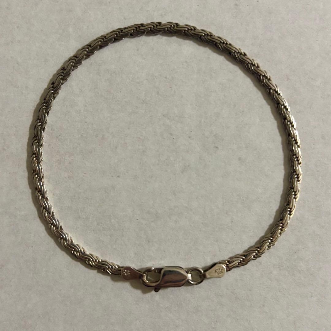 刻印あり】FRENCH ROPE CHAIN silver925ブレスレット