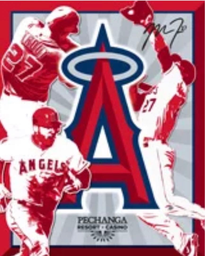 【新品未使用】エンゼルス マイクトラウト ブランケット