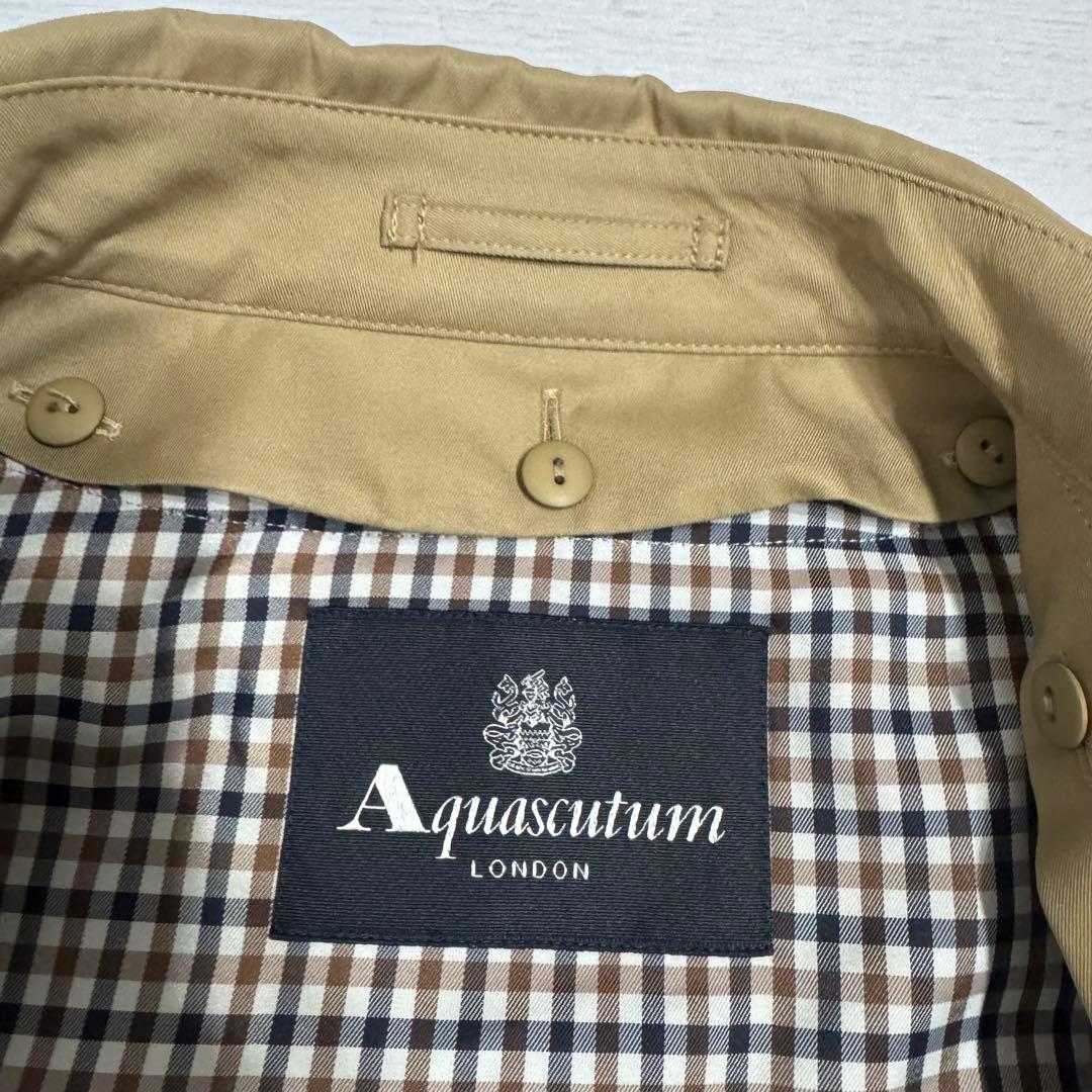 未使用近い✨アクアスキュータム トレンチコート 青ライナー 大草直子 6