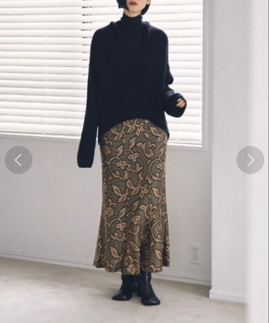 TODAYFUL トゥデイフル ジャガードリーフペンシルスカート　38サイズ