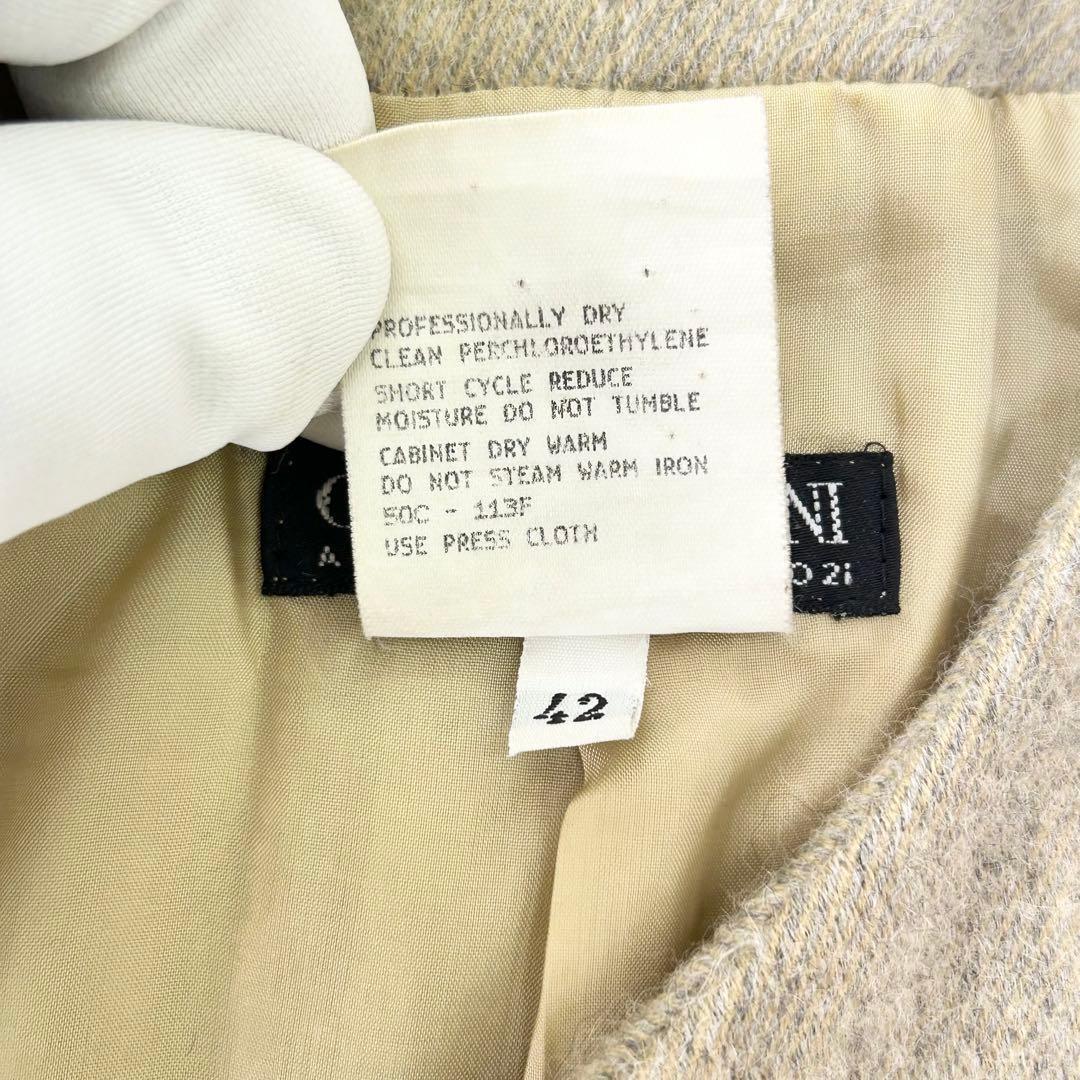 ジョルジオアルマーニ　アルパカ　コート　レディースM〜Ｌ　ライトブラウン　希少