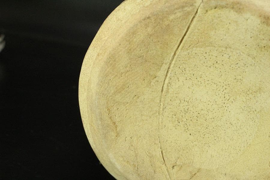 茶道具 織部 水指 在印 美品(BB477)