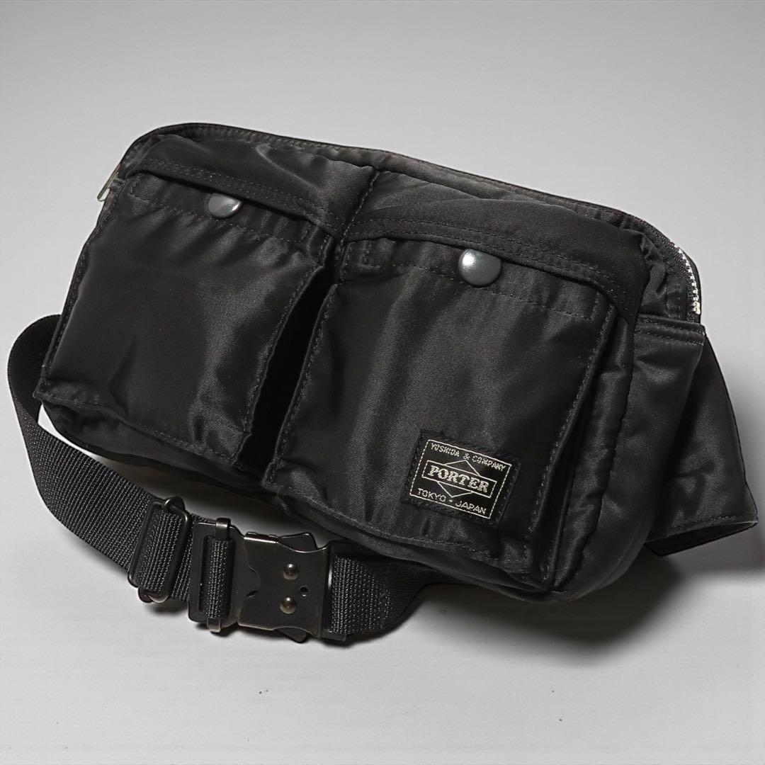 極美品★PORTER★ボディバッグ★ウエストポーチ★コブラバックル★ブラック