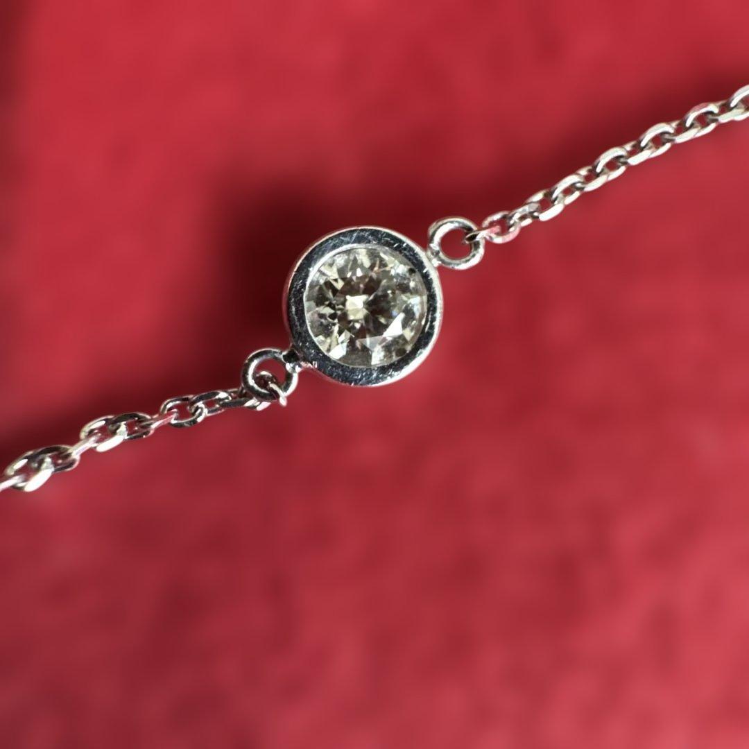 あんころ プラチナ850.ダイヤ0.3ct ブレスレット