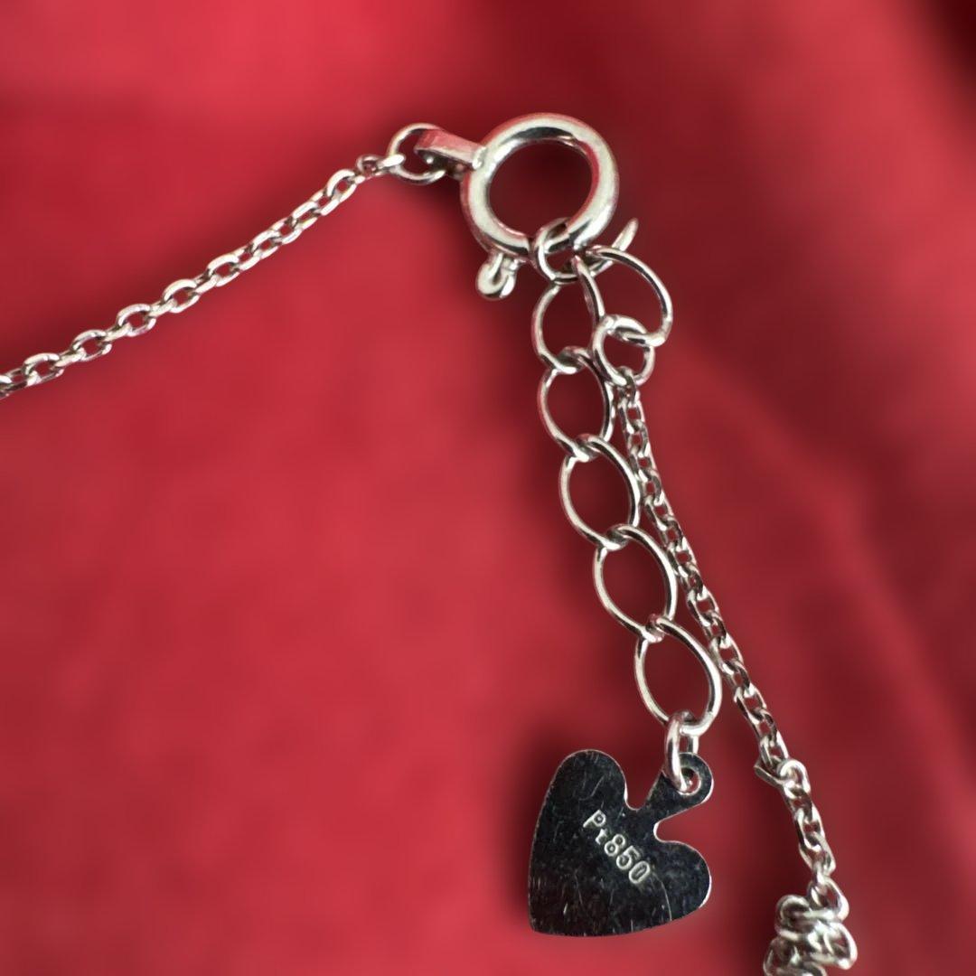 あんころ プラチナ850.ダイヤ0.3ct ブレスレット