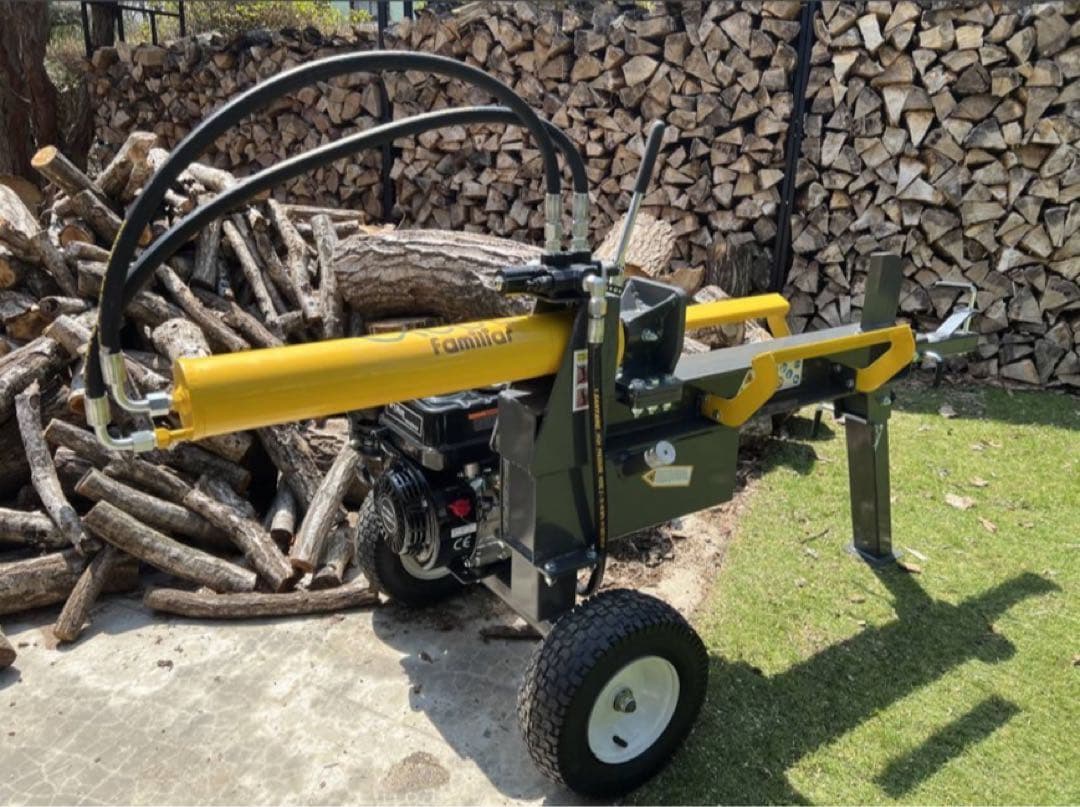 Exect 十字割刃も付属　薪割り機破砕力18T