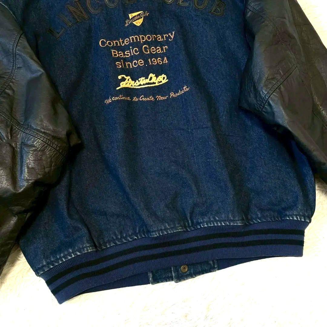 コメント・値下げ交渉歓迎○ys○様フォロー割り商品　　デニム　牛革　スタジャン