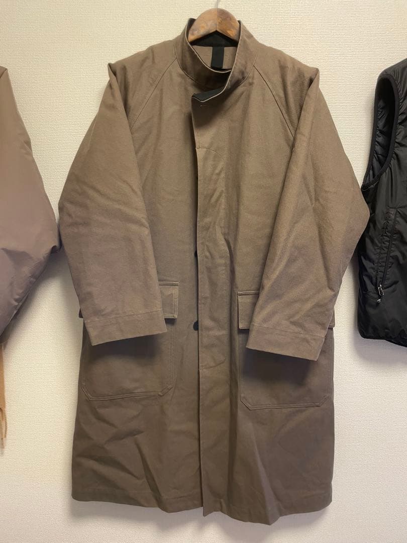 MHL, ステンカラーコート ダークブラウン M