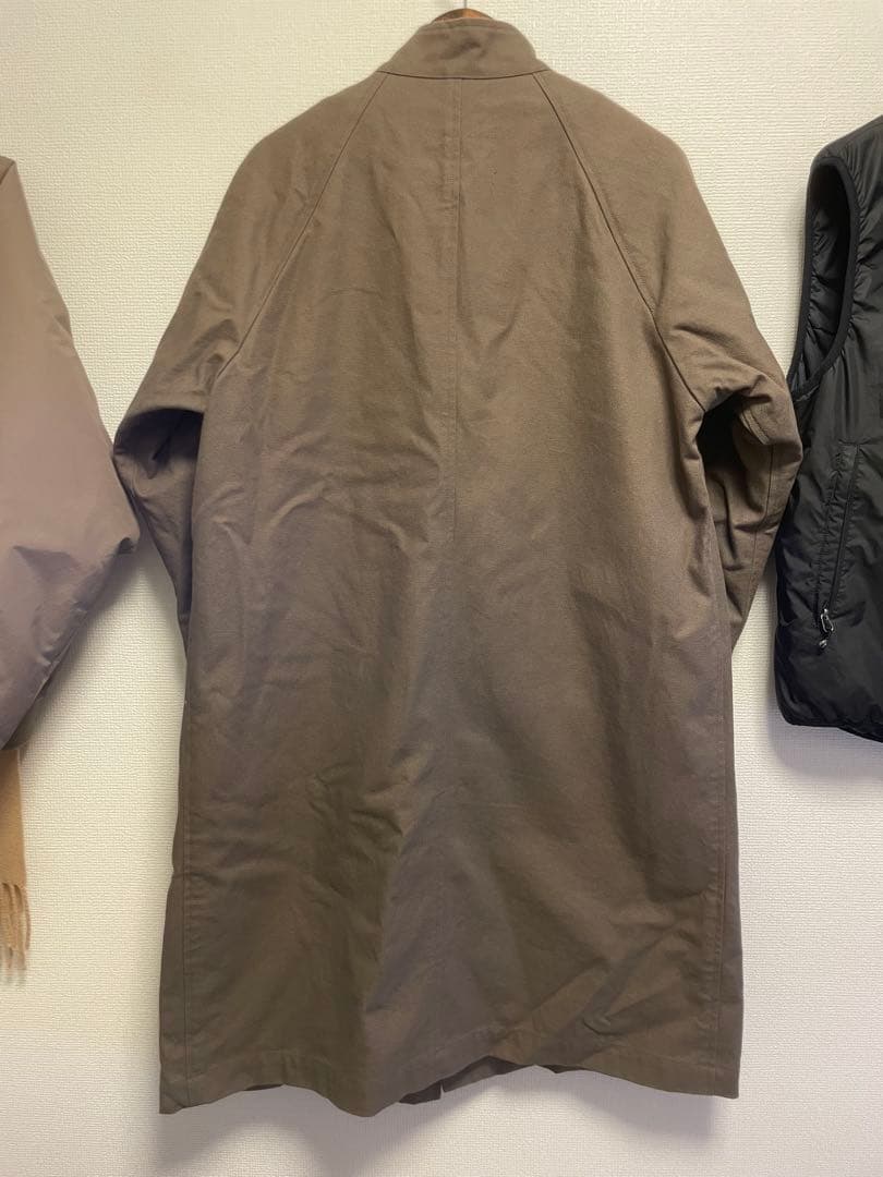 MHL, ステンカラーコート ダークブラウン M