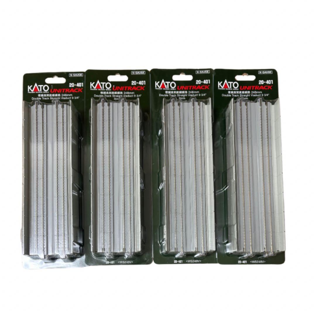 Nゲージ KATO 20-806 島式ホームセット20-401 複線高架直線線路