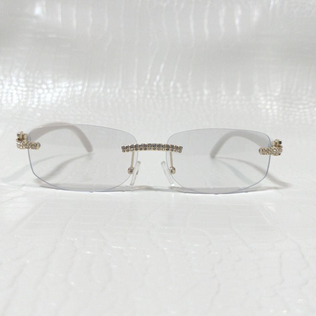 リムレス■サングラス■Y2K■調光レンズ■クリア↔グレー■未使用品■⑳