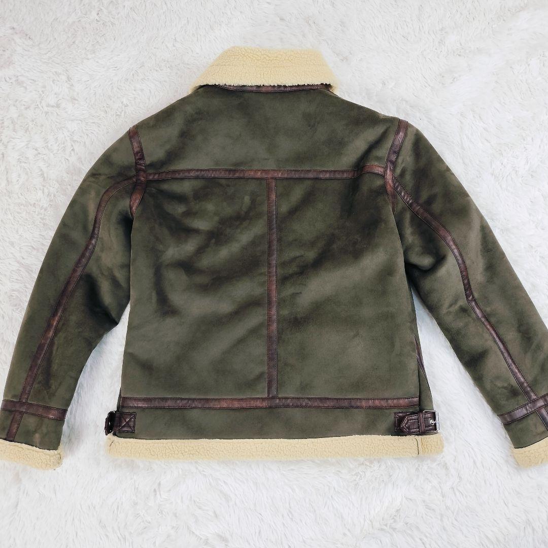美品✨】ザラ ZARA フライトジャケット B-3 フェイクムートン カーキ