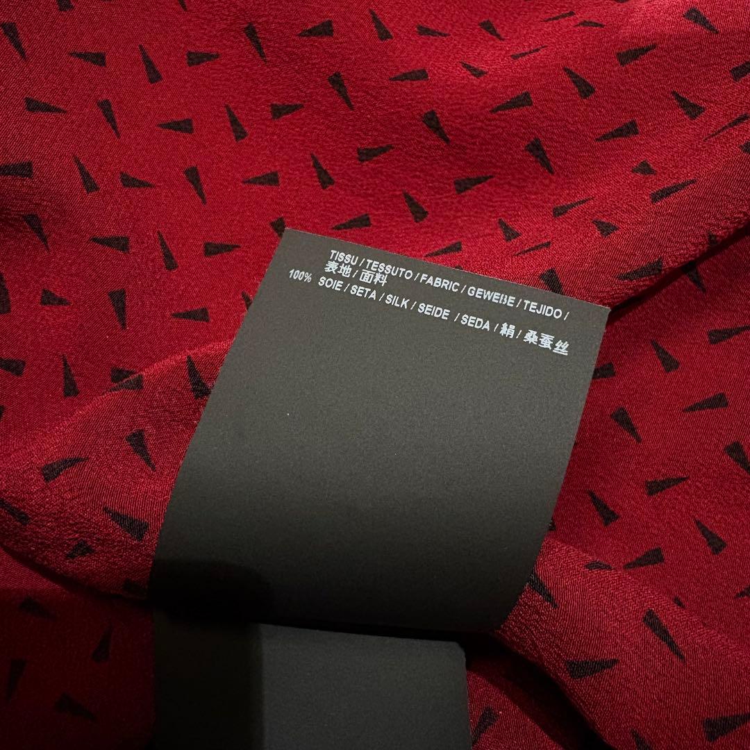 《美品》登坂広臣着用 Saint Laurent paris 総柄 シルクシャツ