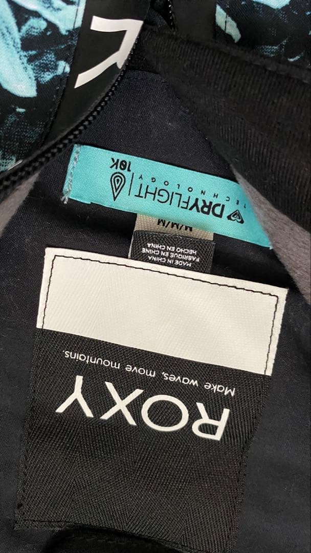 美品★ROXY ロキシー★スキースノーボードウェア ★M★花柄★諾名発送★