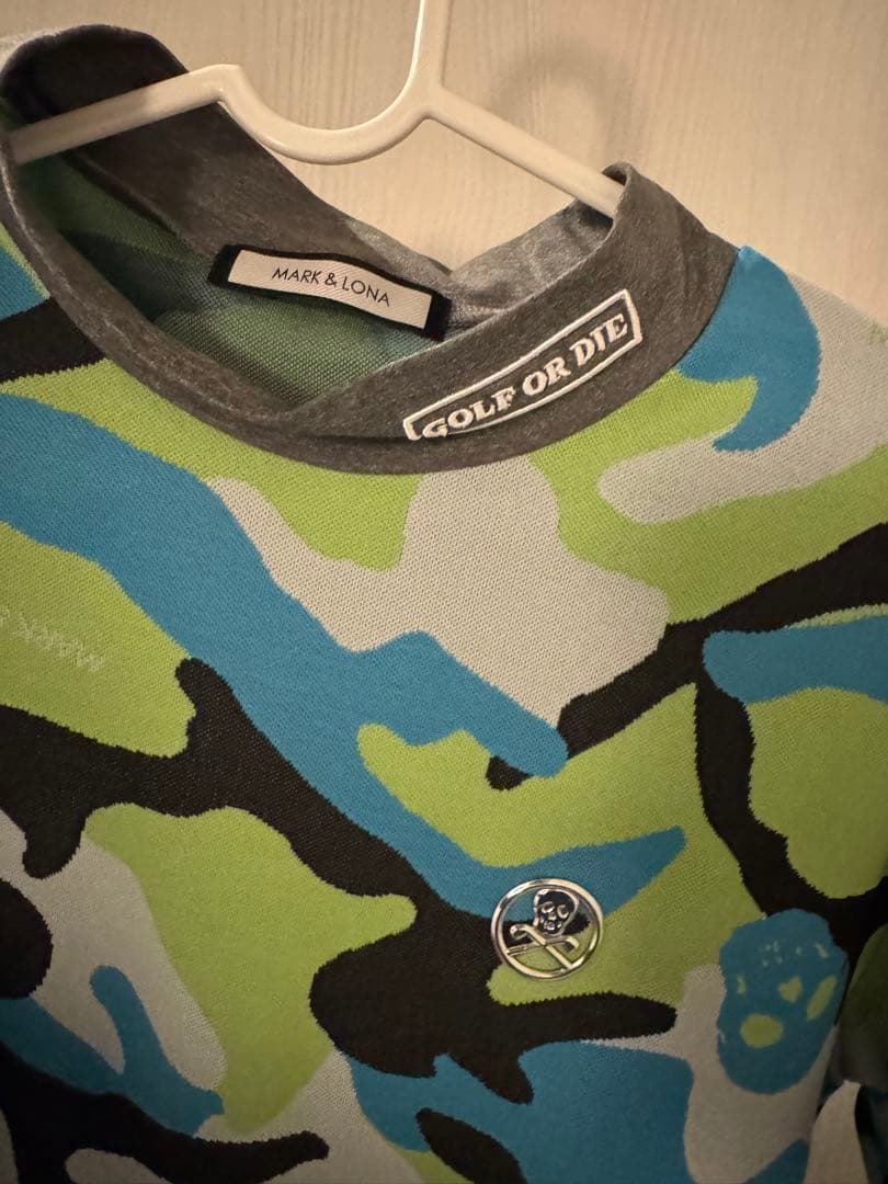 マークアンドロナ【MARK & LONA 】カモフラージュ モックネック