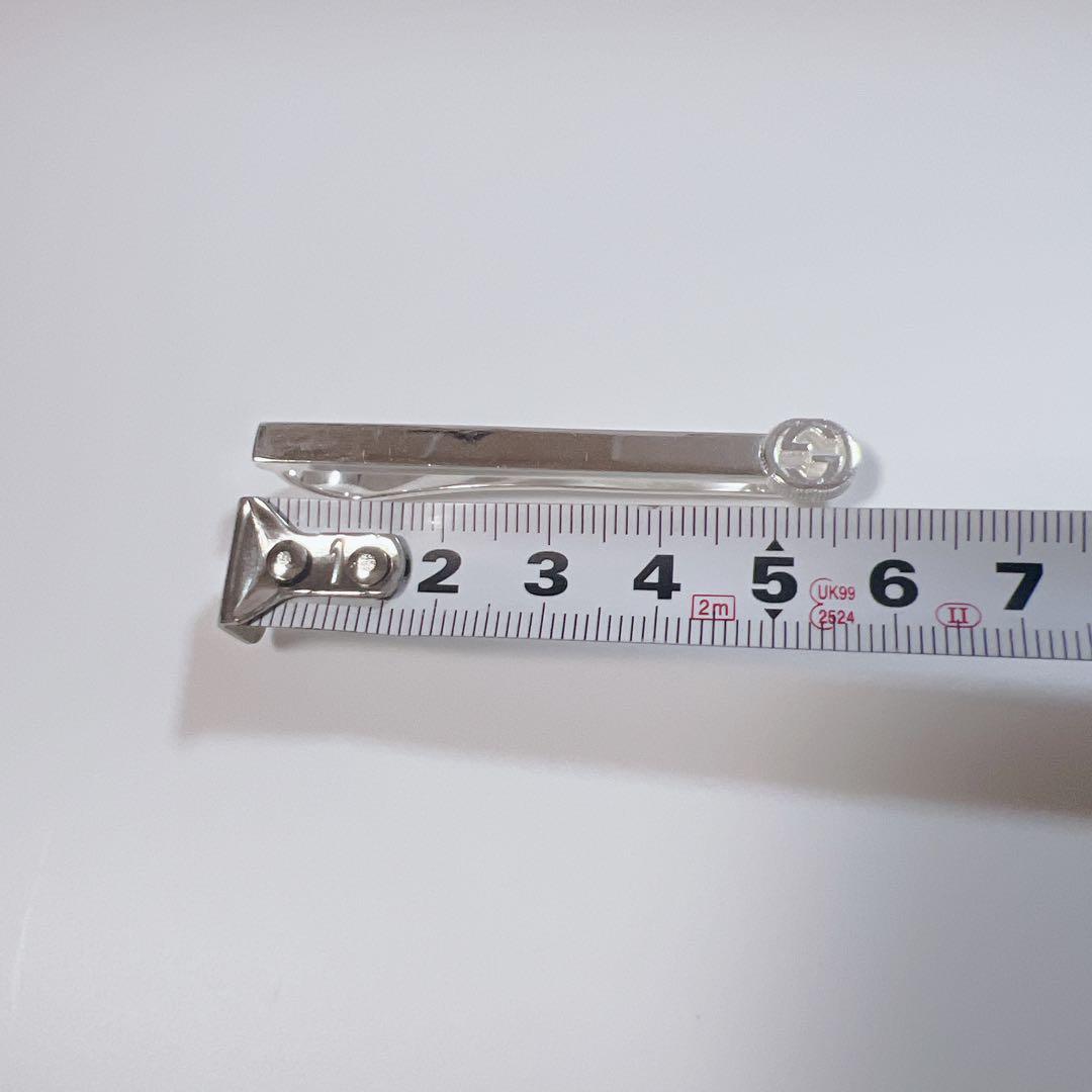 グッチ ネクタイピン シルバー インターロッキングG Ag925 GG ダブルG