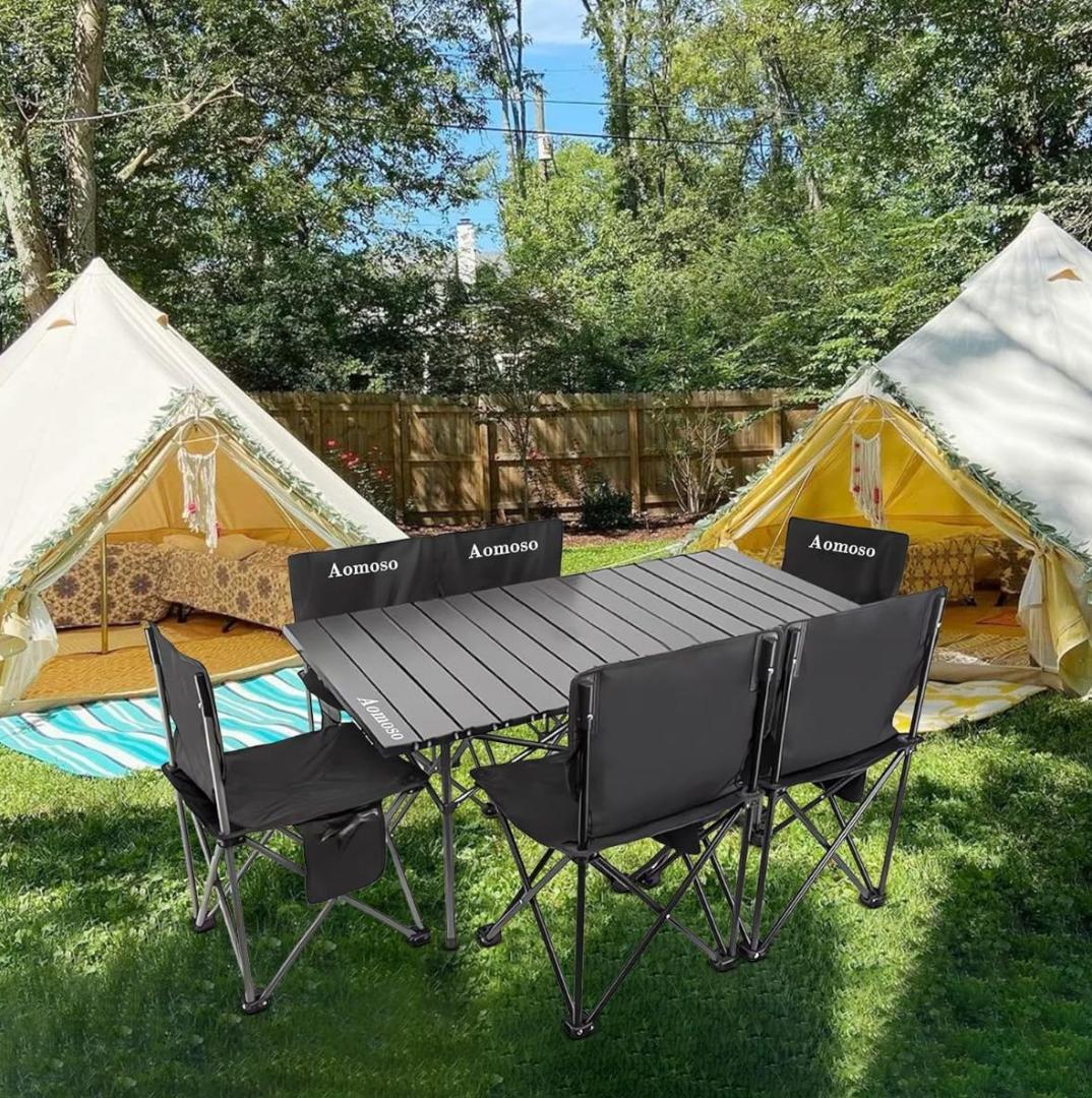 アウトドア テーブル チェア 7点セット アルミテーブル椅子 ピクニック ベンチ