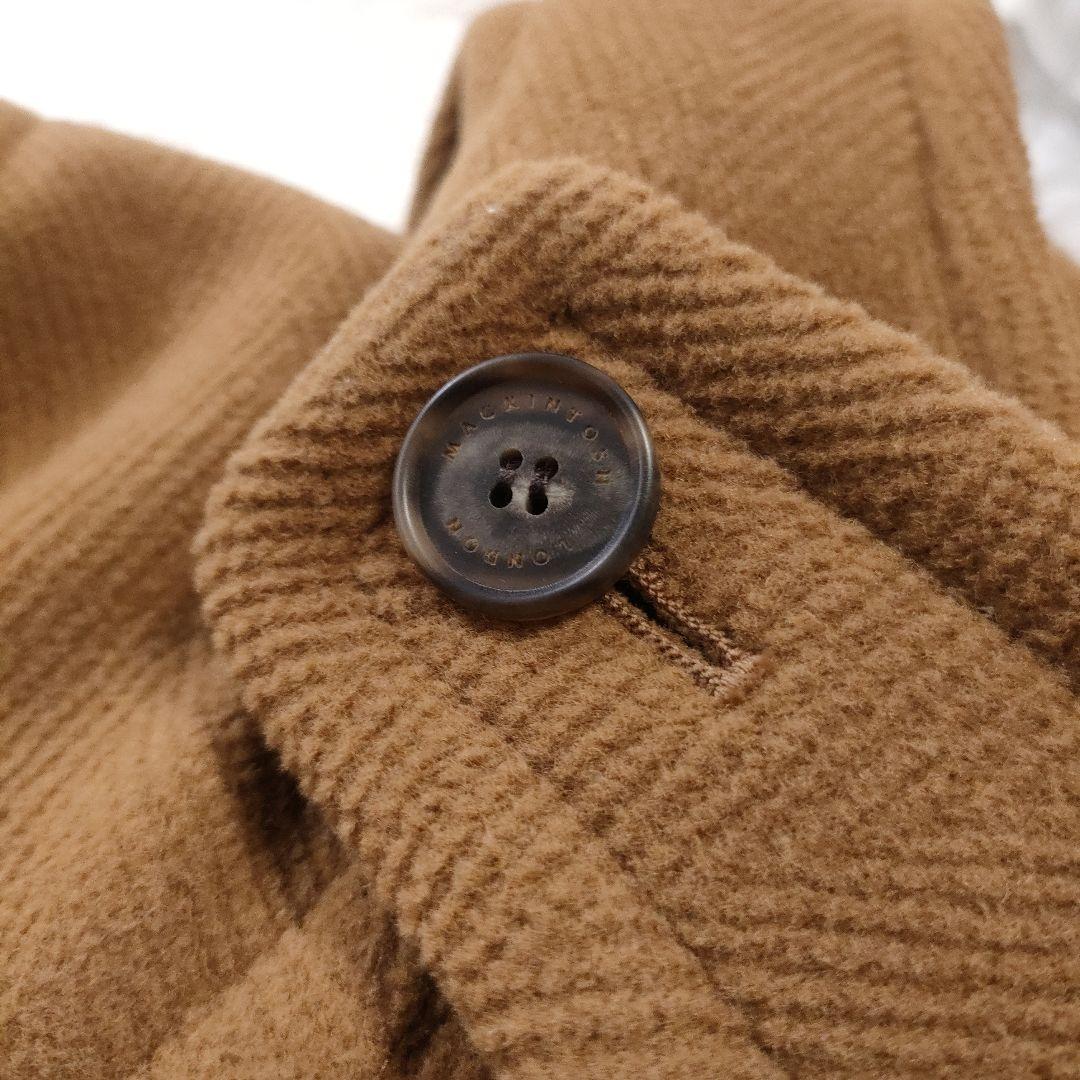 極美品✨マッキントッシュ　ロングダッフルコート　ヘリンボーン　キャメルブラウン