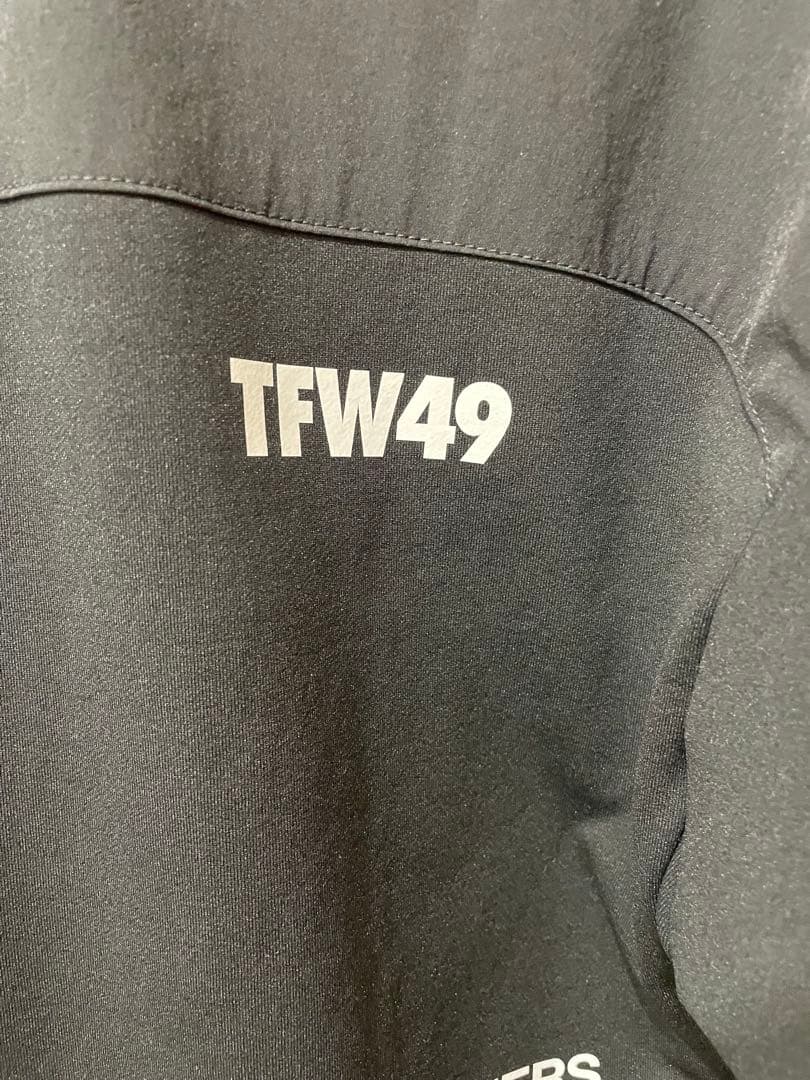 TFW49 HALF MOCKNECK TEE BLK×BLK サイズM