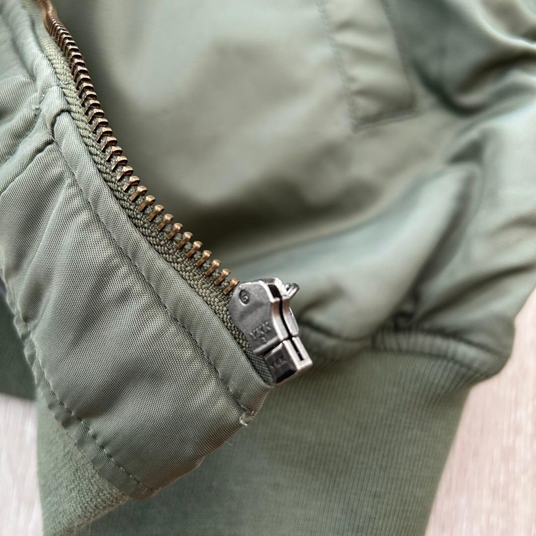 ドムドムハンバーガー MA1 フライトジャケット ミリタリージャケットFオリーブ