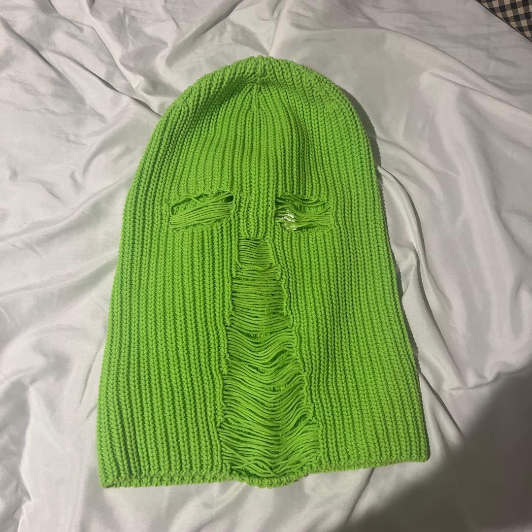 kamiya ca4la ビーニー　ニット帽　グリーン