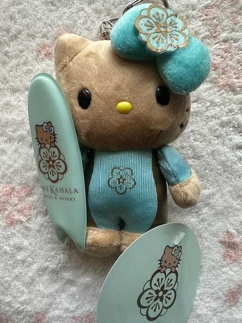 ハワイ限定 日焼け キティちゃん キーチェーン カハラホテル ロゴ入り