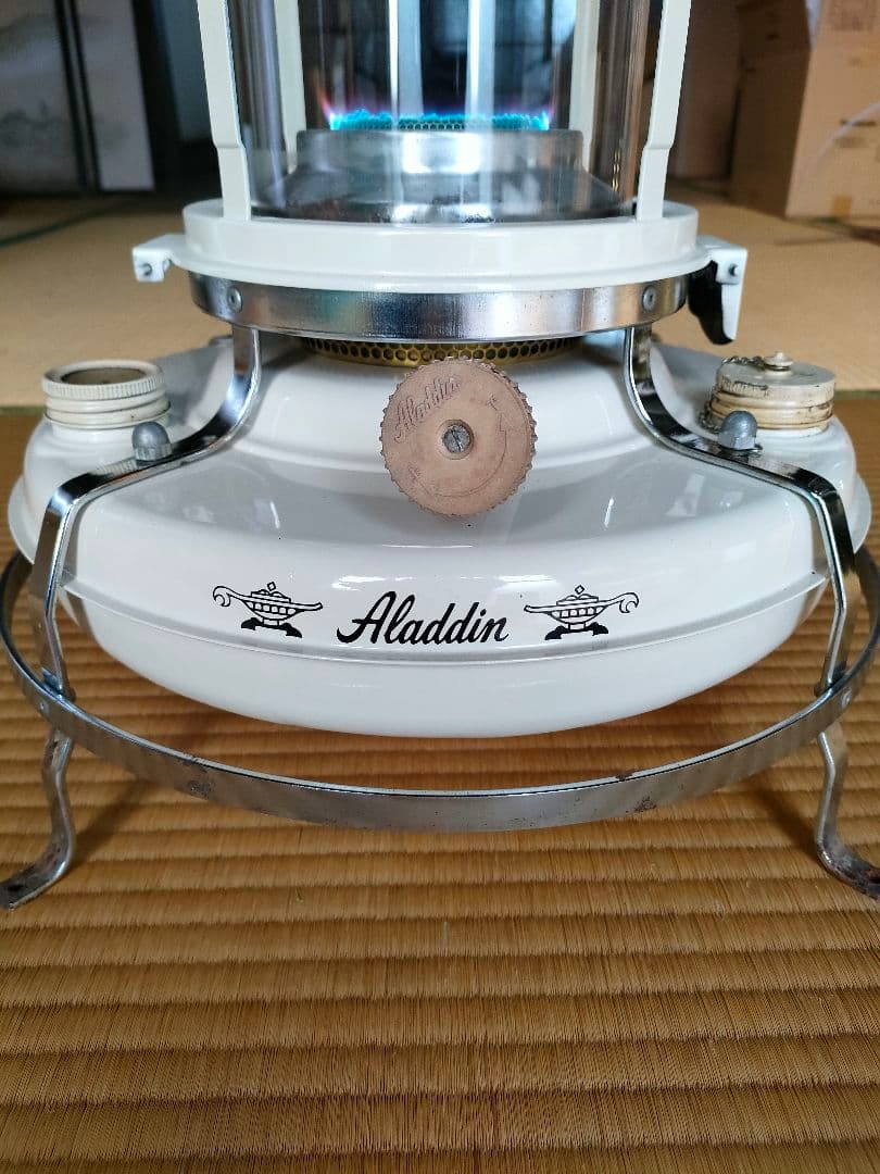 週末値下 アラジン 石油ストーブ ガラスチムニー 昭和 レトロ