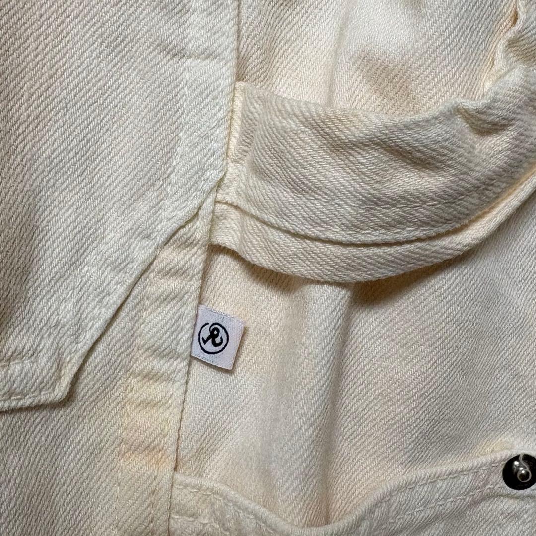 USA製 Richardson ダブルニーデニムペインターパンツ 白