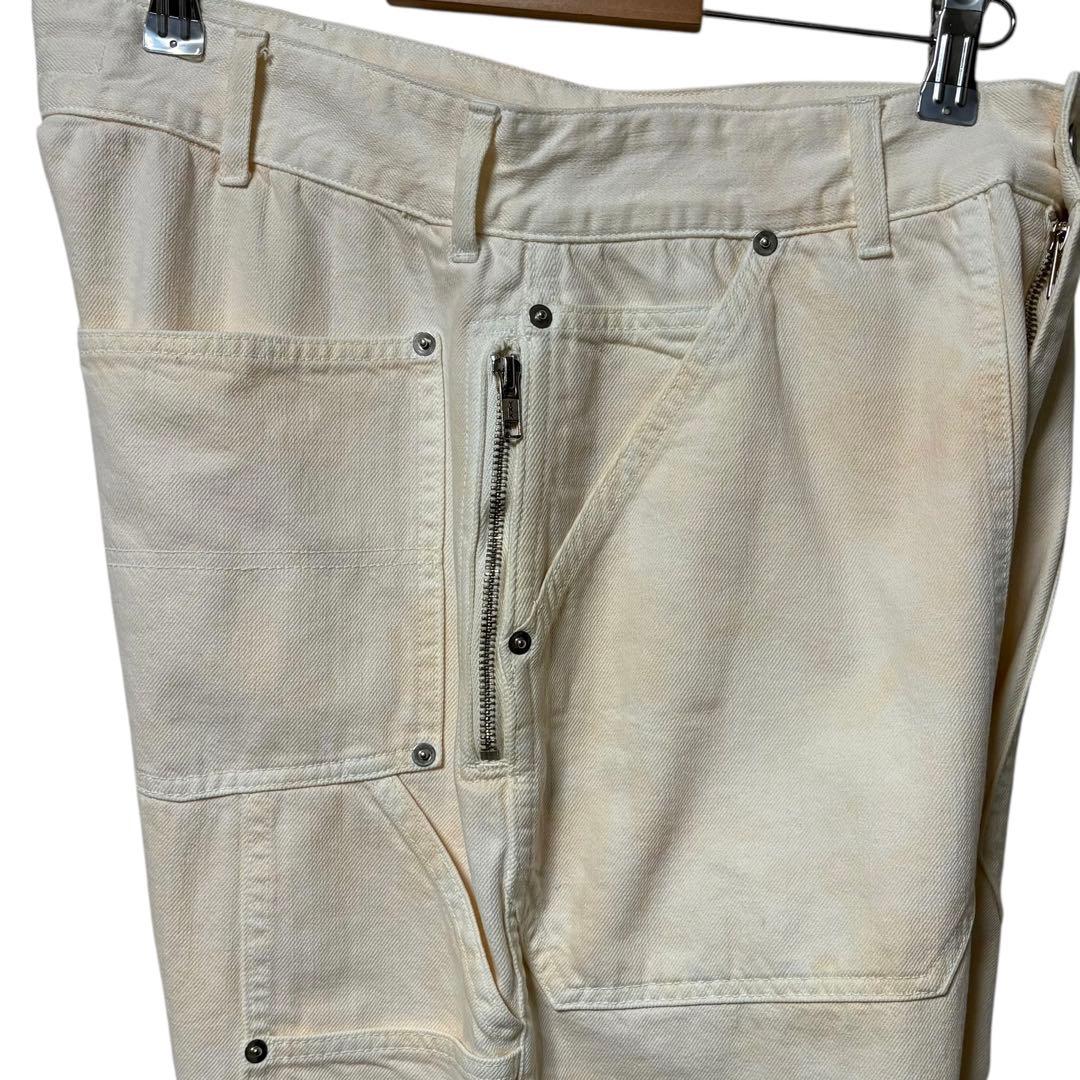 USA製 Richardson ダブルニーデニムペインターパンツ 白