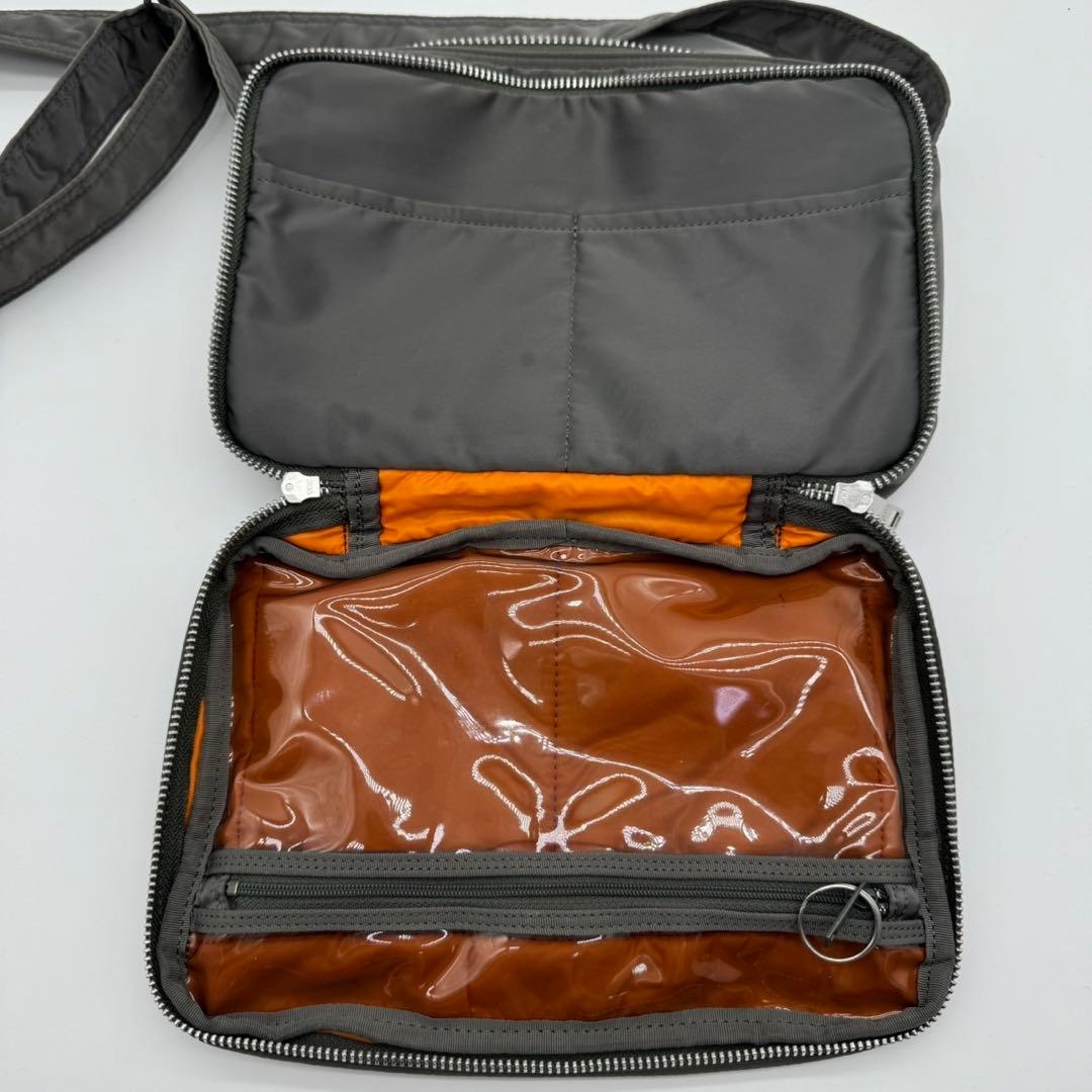 PORTER ショルダーバッグ TANKER タンカー シルバーグレー ナイロン