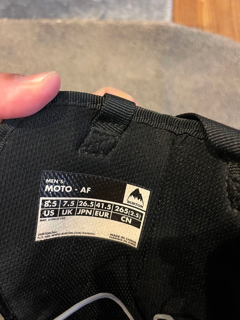 バートン　モト　moto 26.5 アジアンフィット