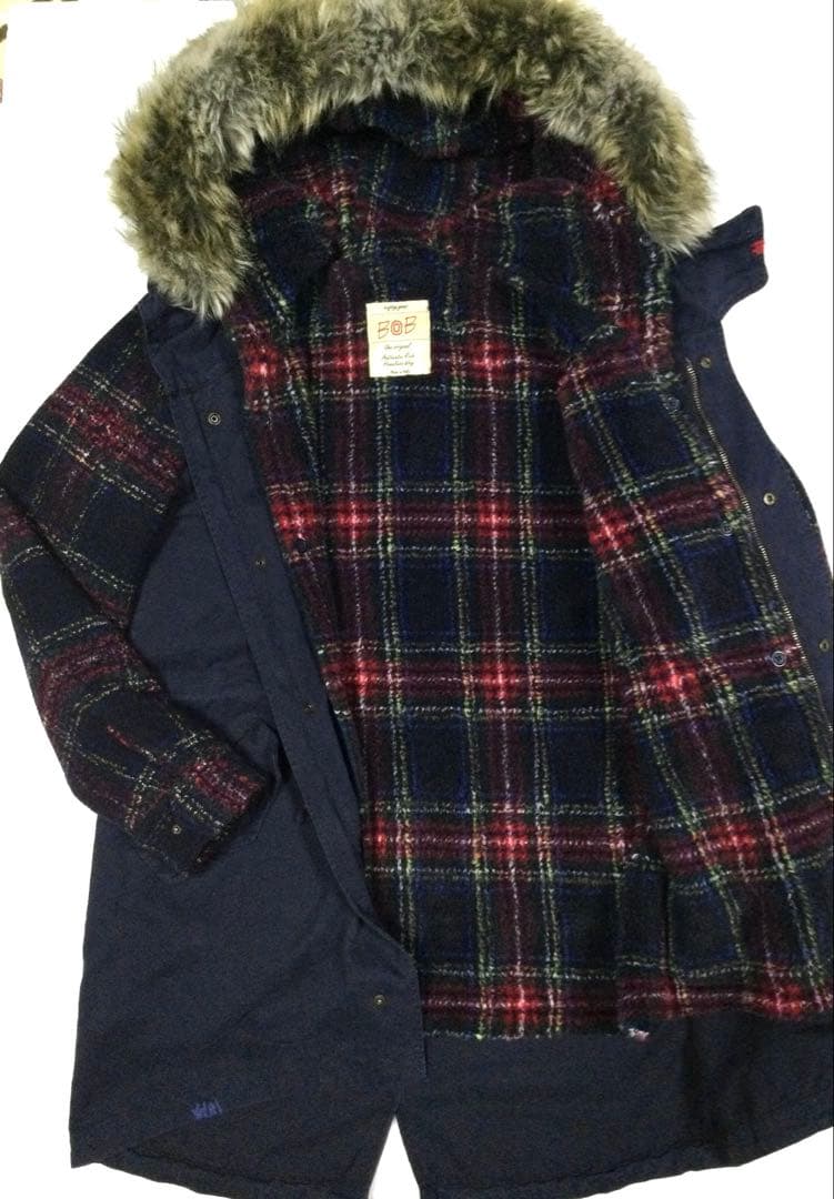 美品「BOB」9042-0509 2WAY モッズコート 50 イタリア製