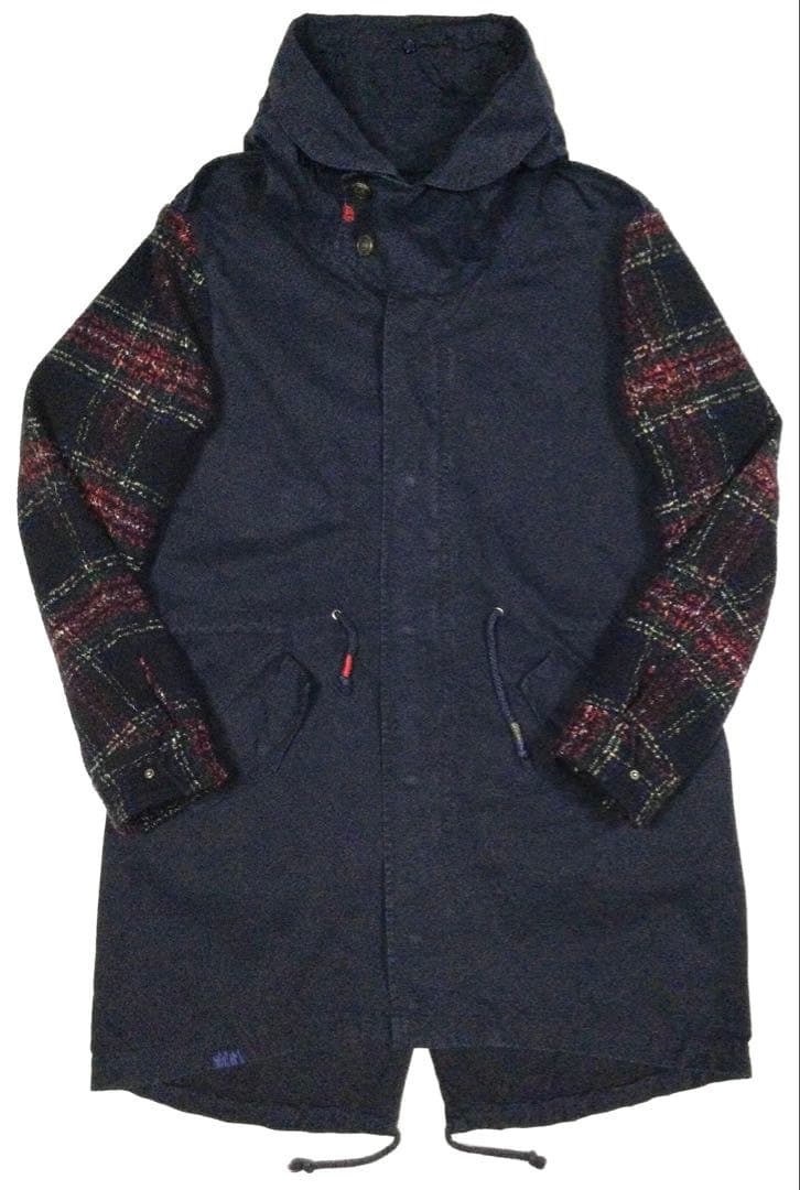 美品「BOB」9042-0509 2WAY モッズコート 50 イタリア製