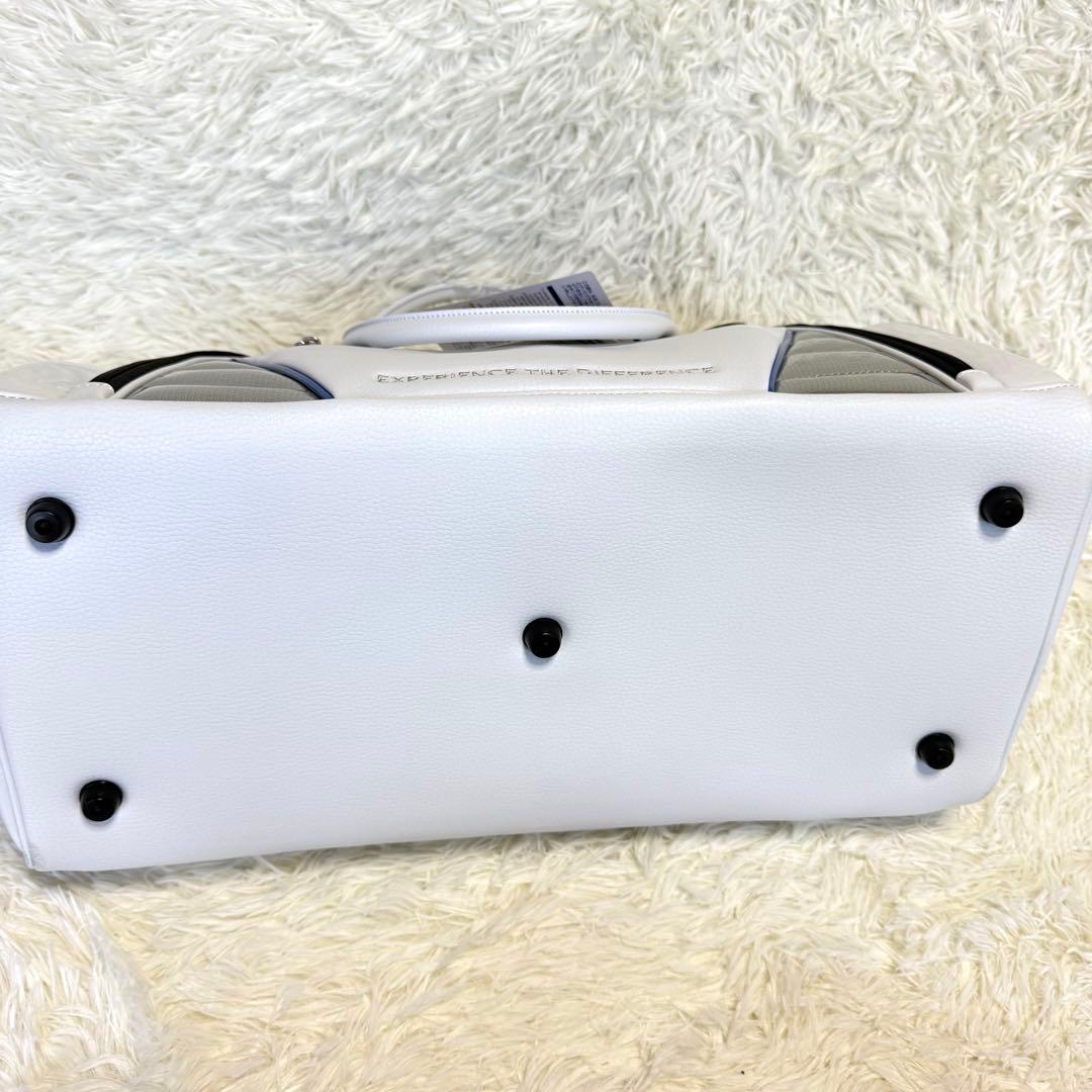 【ゼクシオ】新品未使用 ボストンバック ショルダー付き ホワイト 大容量