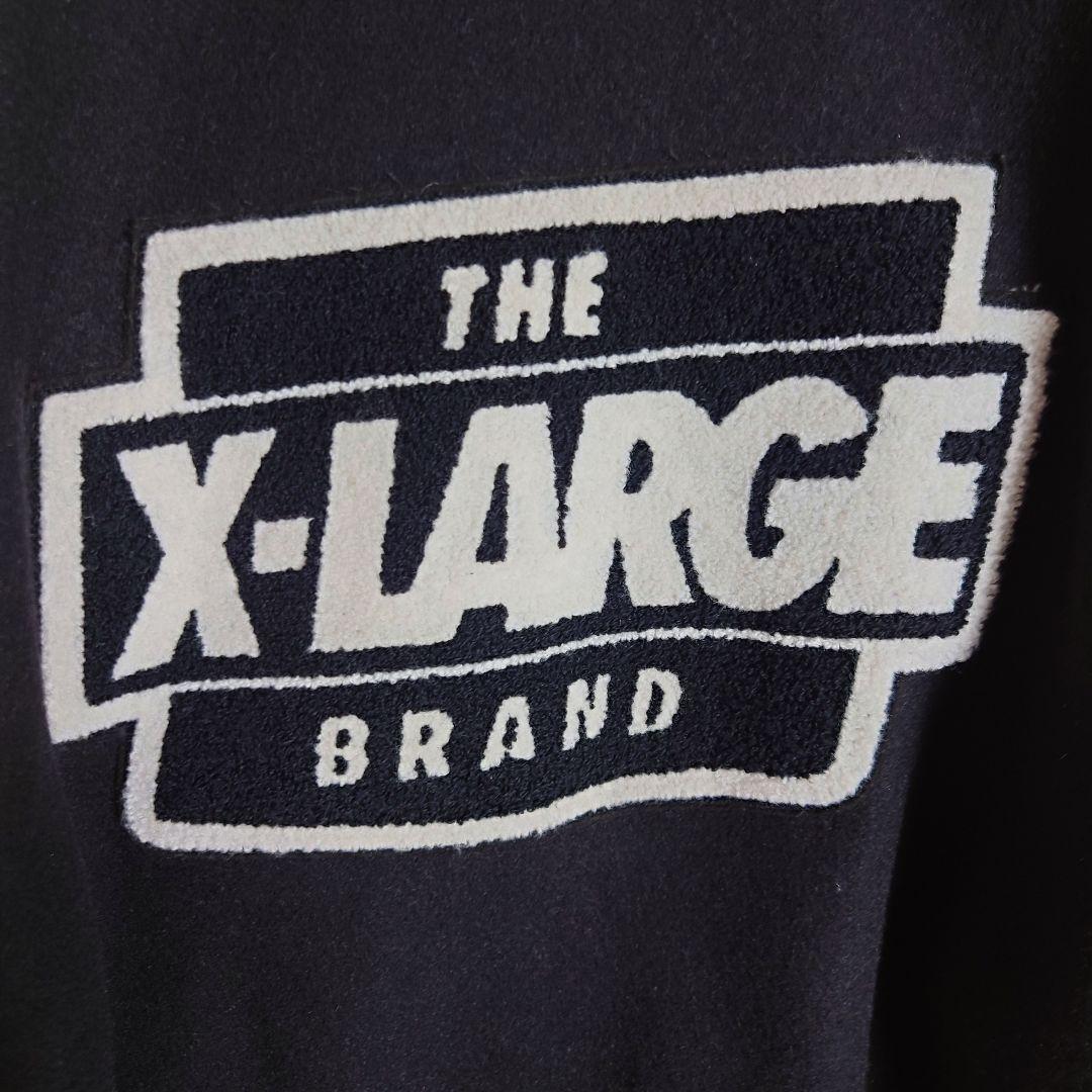 【希少デザイン】エクストララージ☆アームレザー切替 　豪華ワッペン 　スタジャン