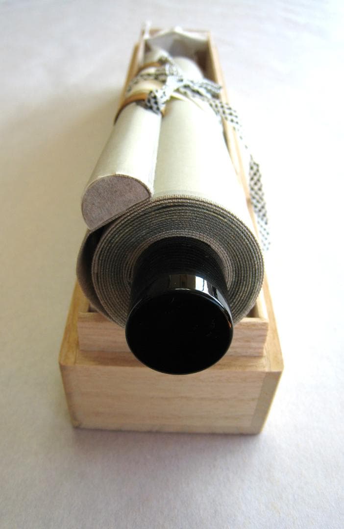 【真筆】茶掛　青楓の図 添翠色◆大徳寺派 芳徳禅寺 柳生紹尚 共箱・タトウ箱付