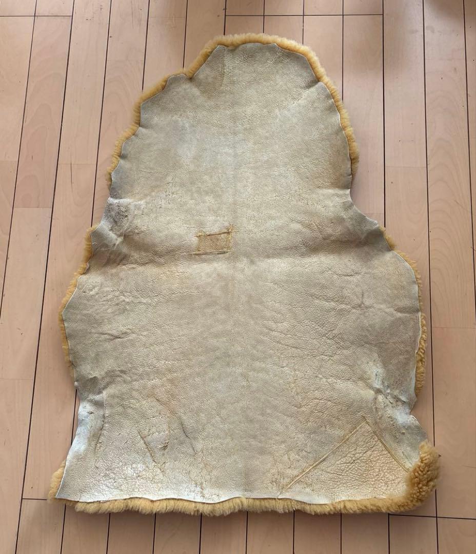 天然ムートン　天然羊毛100% 1匹物クリーニング・抗菌加工済⓶