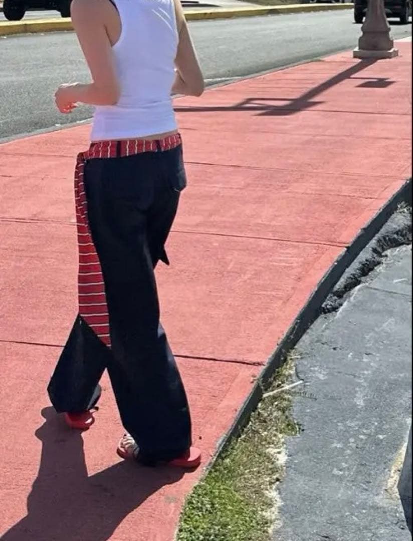 ok.soon low rise cargo pants ネイビー　3